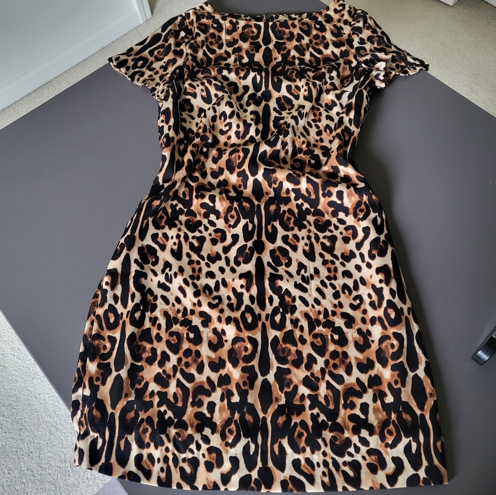 NWOT The Limited Tiger Skin Print Short Sleeve Mini Dress PXXS